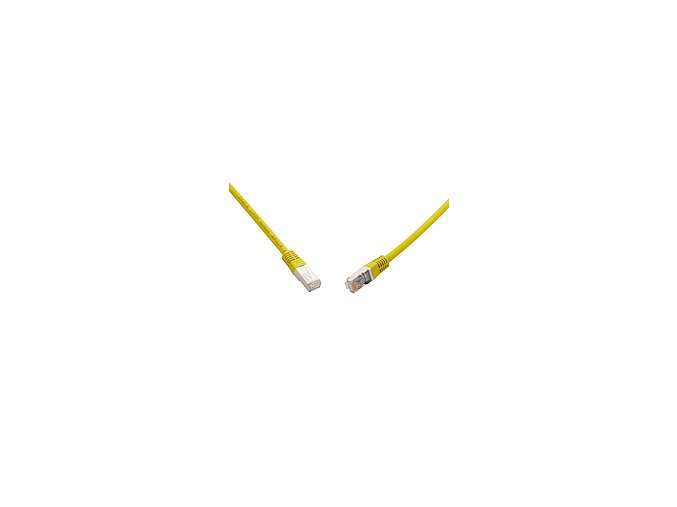 SOLARIX 10G patch kabel CAT6A SFTP LSOH 0,5m,žlutý