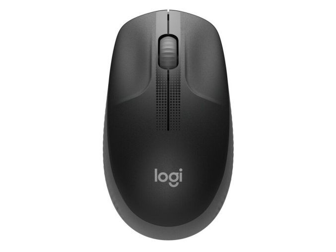 Logitech M190/Kancelářská/Optická/1 000 DPI/Bezdrátová USB/Černá