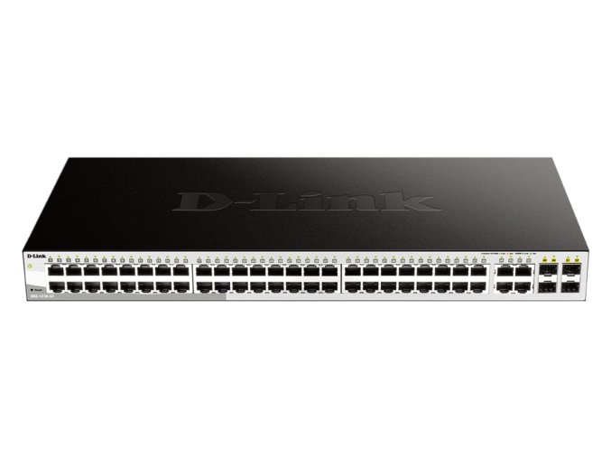 D-Link DGS-1210-52 L2/L3 Smart+ switch, 48x GbE, 4x RJ45/SFP, fanless