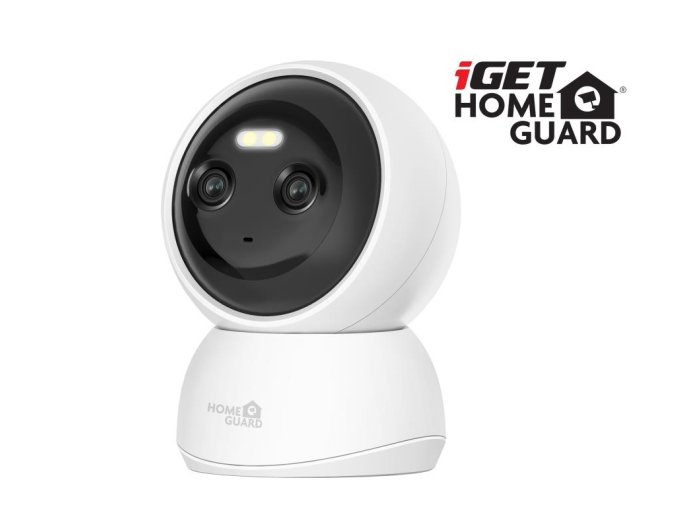 iGET HGWIP222 - WiFi Dual Lens 2K IP kamera s LED + IR nočním viděním, zvuk, otočná, CZ aplikace