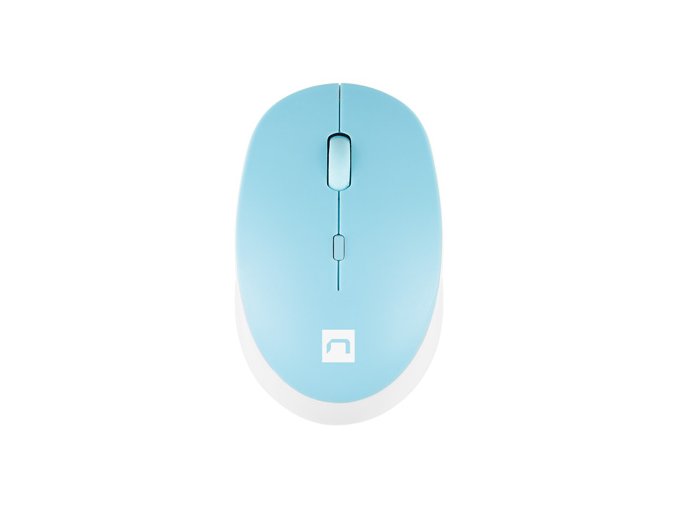 Natec optická myš HARRIER 2/1600 DPI/Kancelářská/Optická/1 600 DPI/Bezdrátová Bluetooth/Světle modrá