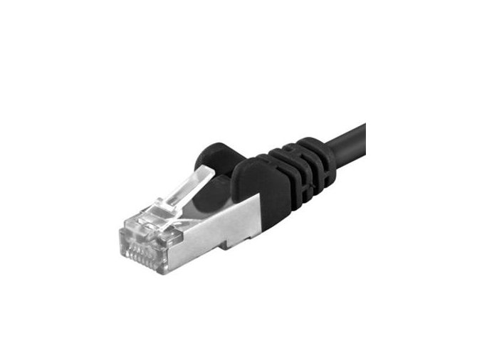Premiumcord Patch kabel CAT6a S-FTP, RJ45-RJ45, AWG 26/7 2m, černá