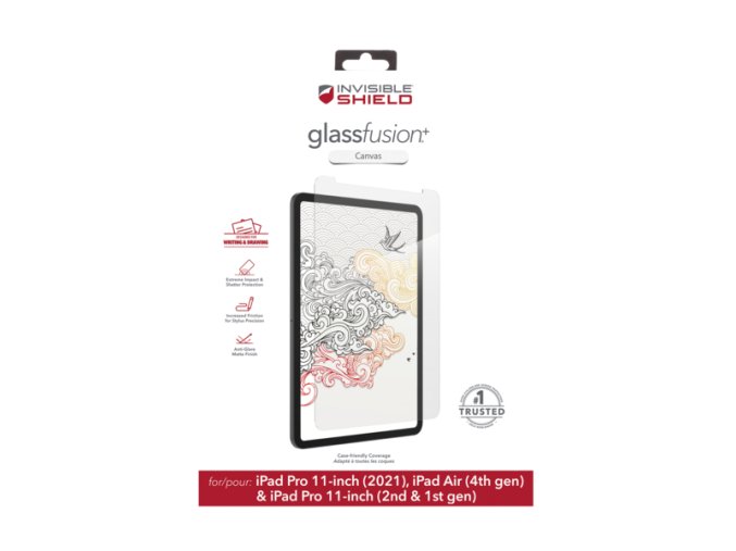 ZAGG Invisible Shield Fusion + Canvas hybrid. sklo iPad Air 4/11 Pro