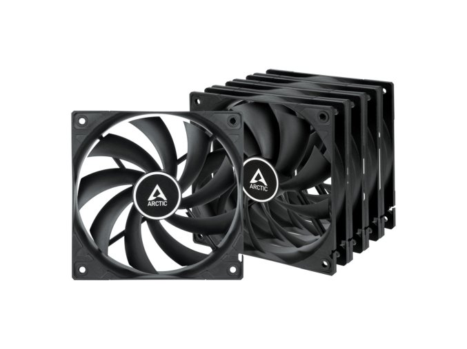 ARCTIC F12 Value Pack (Black) - ARCTIC F12 Case Fan - 120mm case fan low noise - Pack of 5pcs