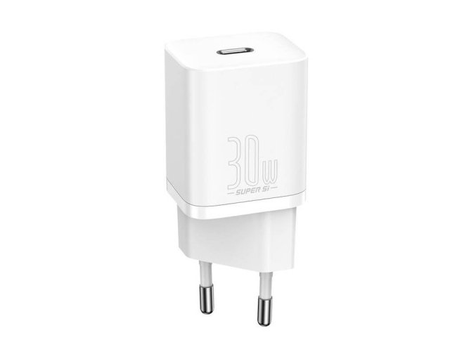Baseus rychlonabíječka do sítě Super Si USB-C PD QC 30W bílá