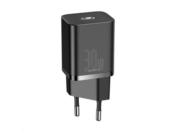 Baseus rychlonabíječka do sítě Super Si USB-C PD QC 30W černá