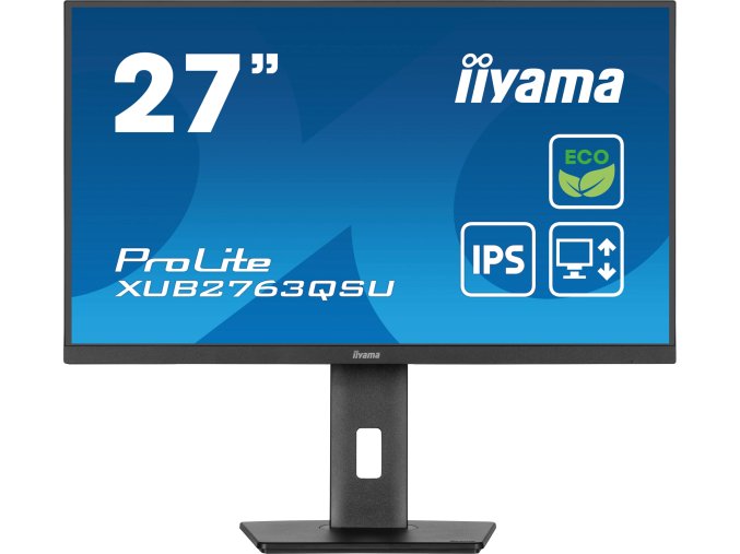 iiyama ProLite/XUB2763QSU-B1/27"/IPS/QHD/100Hz/2ms/Black/3R