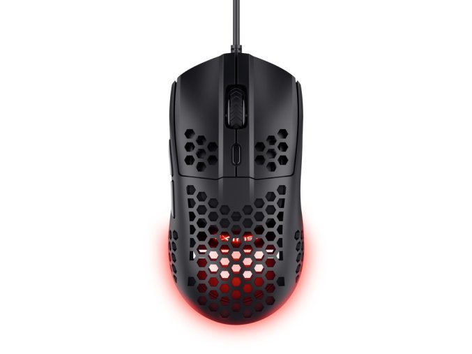 Trust Gaming GXT 928 Helox/Herní/Optická/Pro praváky/6 400 DPI/Drátová USB/Černá