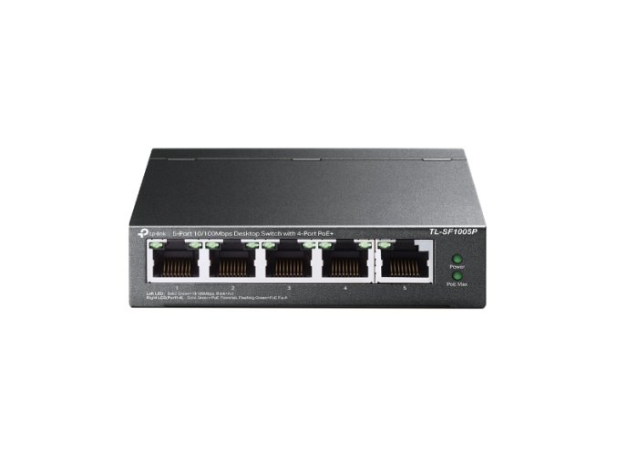 TP-Link TL-SF1005P 5x10/100 (4xPOE) 67W Desktop Steel CCTV Switch