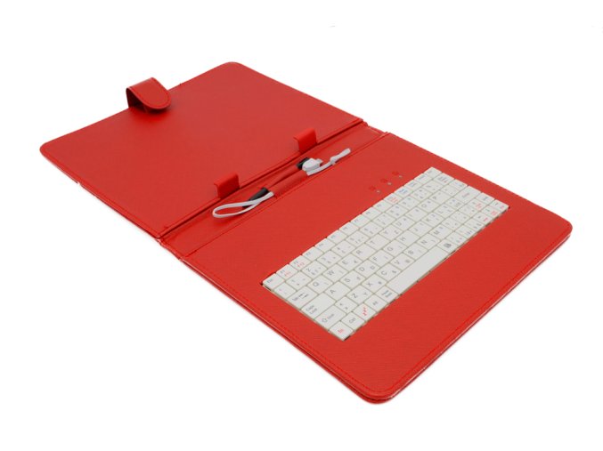 AIREN AiTab Leather Case 3 with USB Keyboard 9,7" RED (CZ/SK/DE/UK/US.. layout)