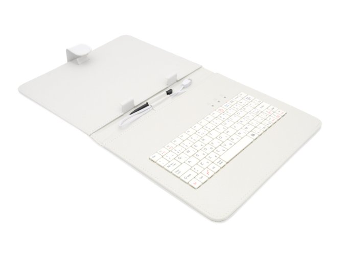 AIREN AiTab Leather Case 3 with USB Keyboard 9,7" WHITE (CZ/SK/DE/UK/US.. layout)