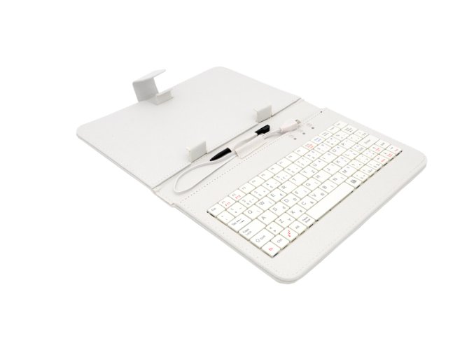 AIREN AiTab Leather Case 1 with USB Keyboard 7" WHITE (CZ/SK/DE/UK/US.. layout)