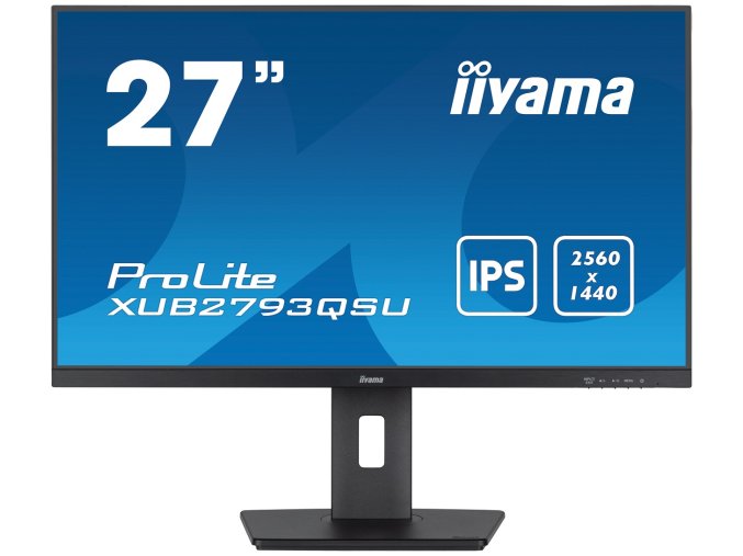 iiyama ProLite/XUB2793QSU-B7/27"/IPS/QHD/100Hz/1ms/Black/3R