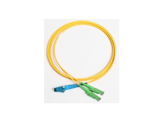 Patchcord FO duplex E2000/APC-LC 9/125um SM 1m, OS2