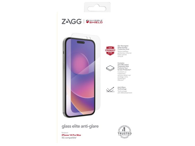 ZAGG Invisible Shield Elite AntiGlare sklo iPhone 14 Pro Max