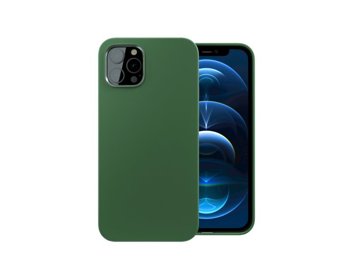 ER POWER Silikonový kryt CARNEVAL SNAP pro iPhone 13 Pro Max s MagSafe - zelená