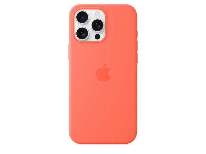 iPhone 16 Pro Max Silicone Case with MS -Tangerine