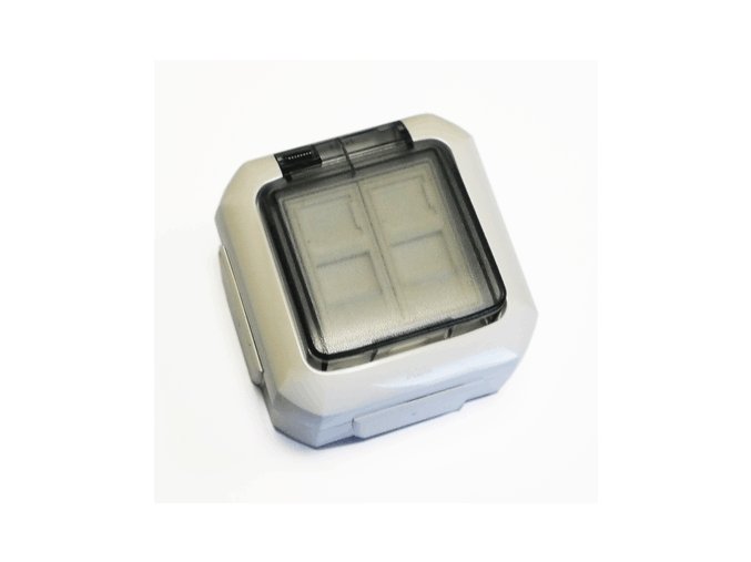 ABB Datová zásuvka OUTDOOR IP54 STP CAT5E 2xRJ45