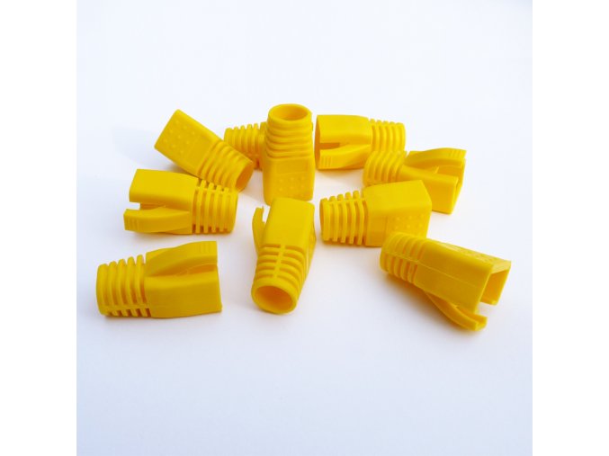 DATACOM krytka pro RJ45 (CAT6A,CAT7) žlutý (10ks)