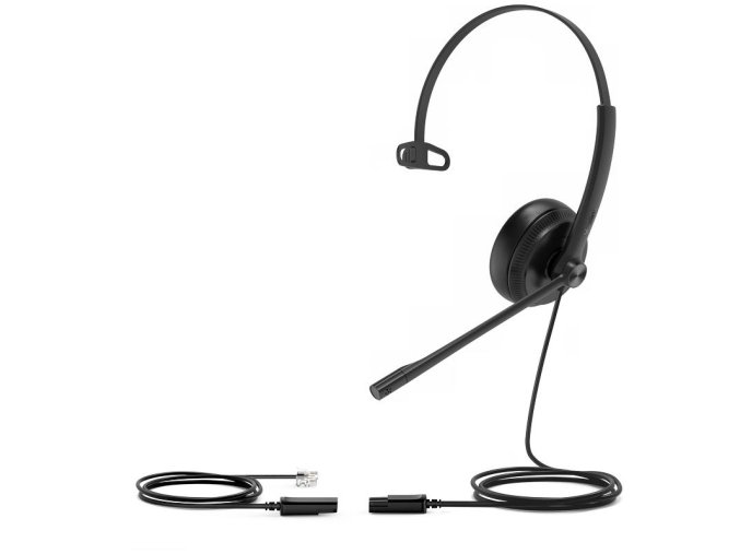 Yealink YHS34 Mono náhlavní souprava na jedno ucho s QD-RJ9 konektory