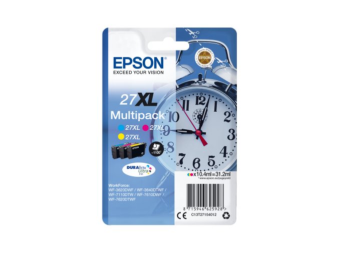 Epson Multipack 3-colour 27XL DURABrite Ultra Ink