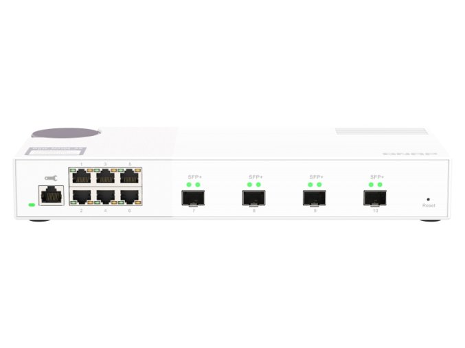 QNAP řízený switch QSW-M2106-4S (6x 2,5GbE RJ45 a 4x 10GbE SFP+)