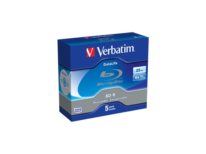VERBATIM BD-R SL (6x, 25GB),NON-ID, 5ks/pack