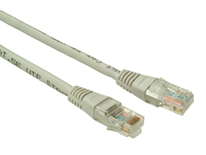 SOLARIX patch kabel CAT5E UTP PVC 1m šedý non-snag proof