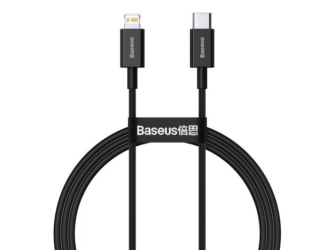 Baseus CATLYS-A01 Superior Fast Charging Datový Kabel USB-C to Lightning  20W 1m Black