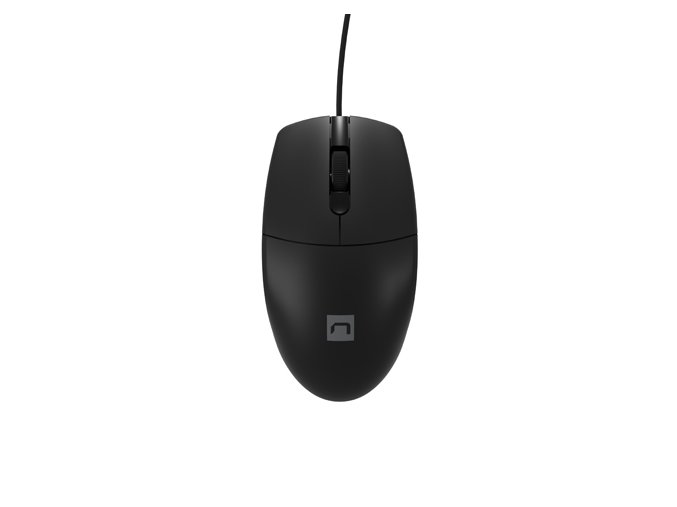 Natec optická myš RUFF 2/1 000 DPI/Kancelářská/Optická/1 000 DPI/Drátová USB/Černá