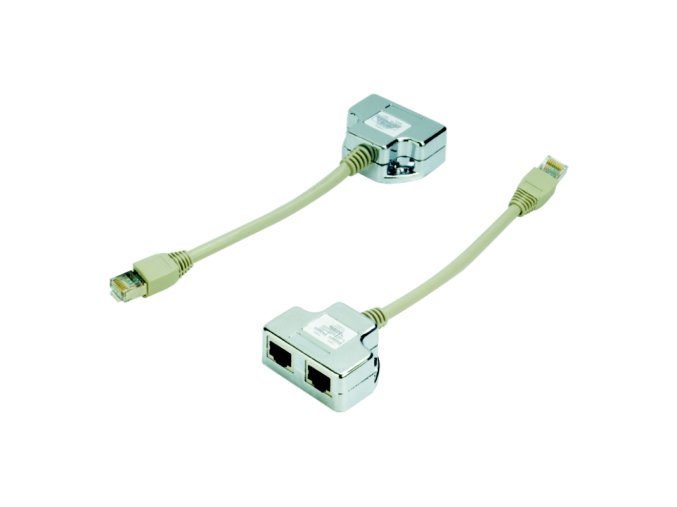 DATACOM "Y" adaptér STP CAT5E PC / PC+TEL