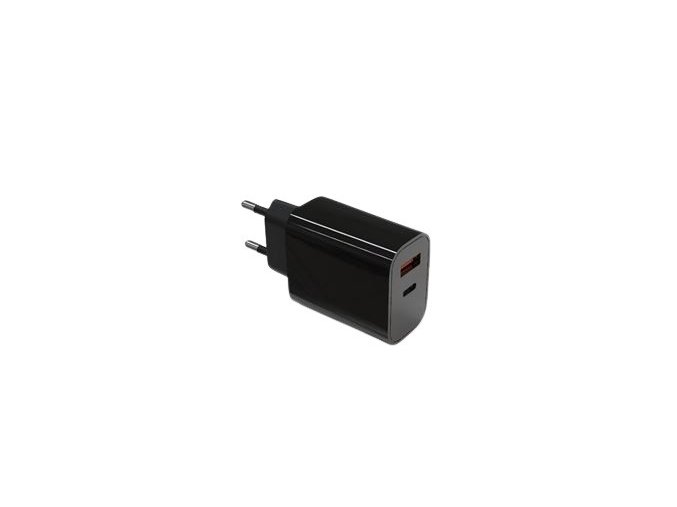 TB Touch  USB-C + USB-A černá nabíječka