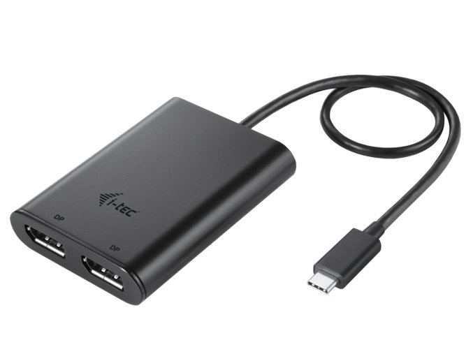 i-tec USB-C Dual 4K/60Hz (single 8K/30Hz) DP Video Adapter