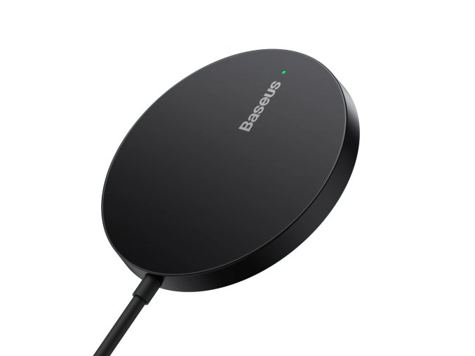 Baseus Bezdrátová nabíječka do sítě Simple Mini3 15W USB-C černá