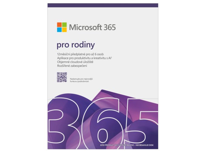 Microsoft 365 Family FY25H2 Mac/Win, 1 Rok, CZ
