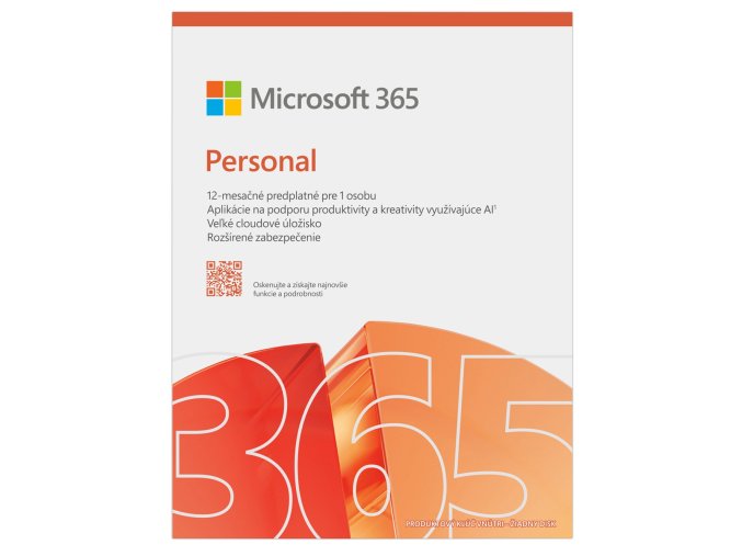 Microsoft 365 Personal FY25H2 Mac/Win, 1rok, SK
