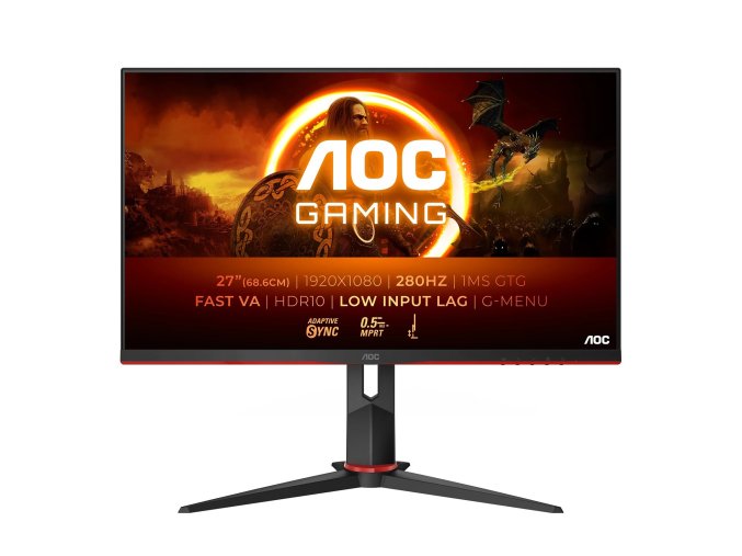AOC Gaming/27G2ZN3/27"/VA/FHD/280Hz/1ms/Blck-Red/3R