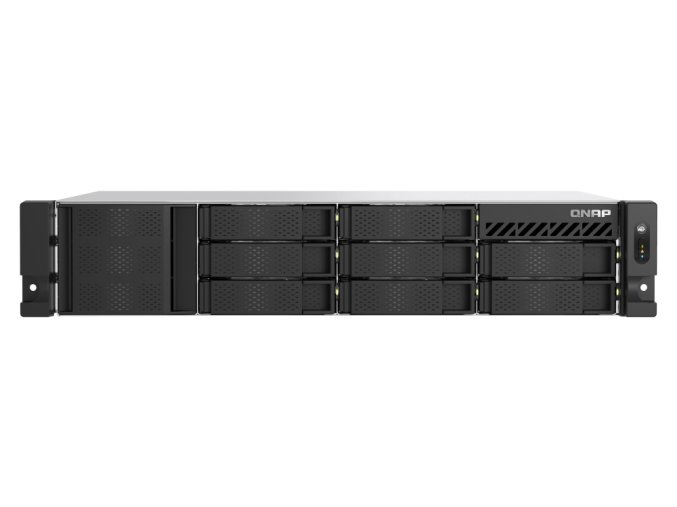 QNAP TS-855eU-RP-8G (8core 2,8GHz, 8GB RAM, 8x SATA, 2x 2,5GbE, 2x M.2 NVMe, 2x PCIe, malá hloubka)