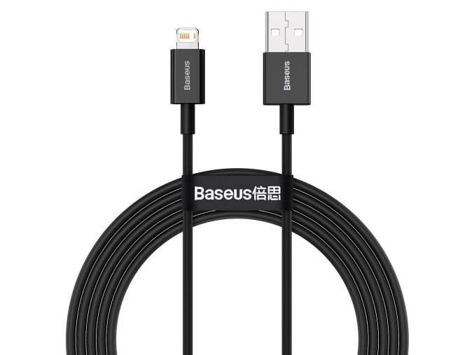 Baseus CALYS-A01 Superior Fast Charging Datový Kabel USB to Lightning 2.4A 1m Black