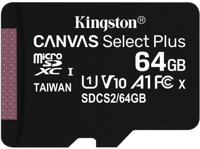 Kingston Canvas Select Plus A1/micro SDXC/64GB/UHS-I U1 / Class 10
