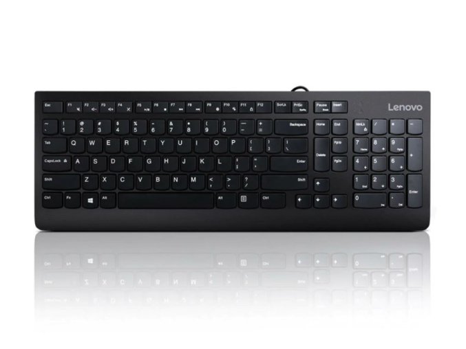 Lenovo 300/Drátová USB/CZ layout/Černá