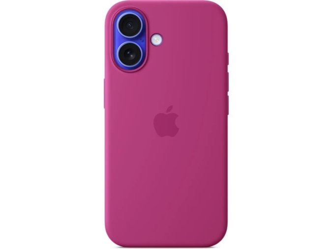 iPhone 16 Plus Silicone Case with MS - Fuchsia