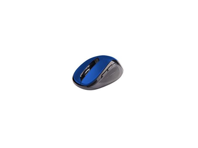 C-TECH Myš WLM-02/Ergonomická/Optická/Pro praváky/1 600 DPI/Bezdrátová USB/Černá-modrá