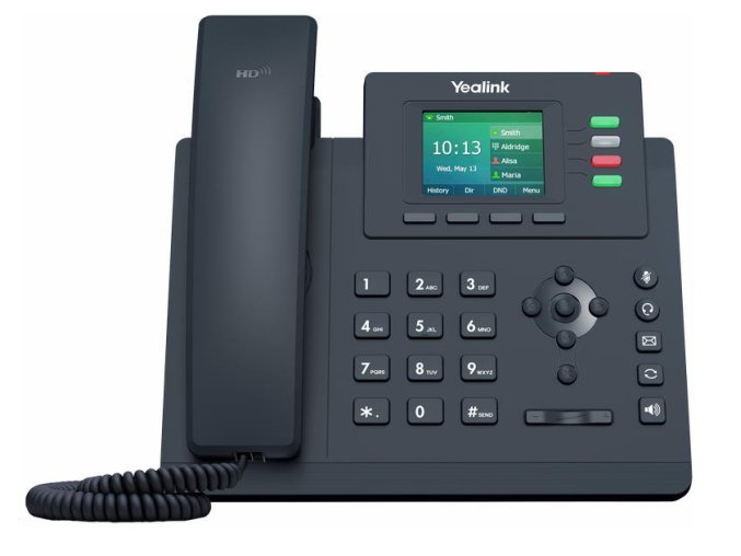 Yealink SIP-T33G SIP telefon, PoE, 2,4" 320x240 barevný LCD, 4 x SIP úč., GigE