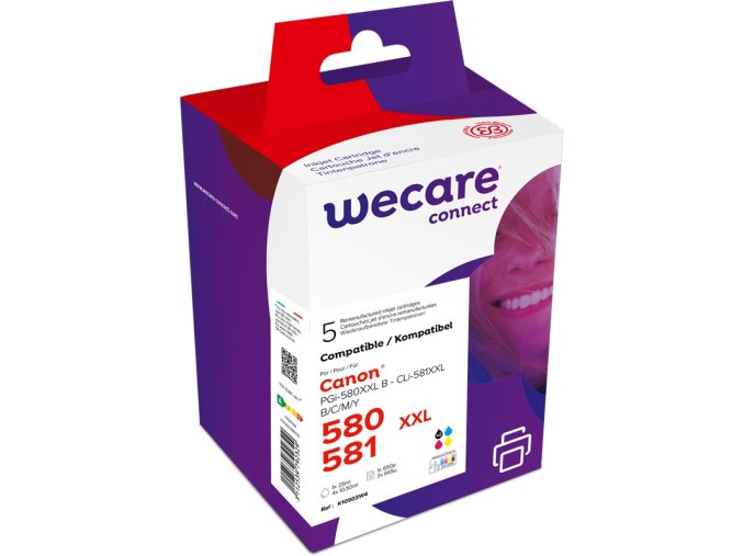 WECARE ARMOR ink sada kompatibilní s CANON PGi-580XXL/CLi-581XXL,CM
