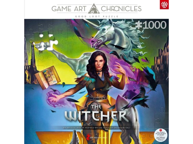 Puzzle Game Art The Witcher Yennefer Salvador Dali s
