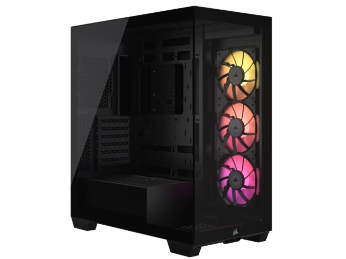 CORSAIR iCUE LINK 3500X/Midi Tower/Transpar./Černá