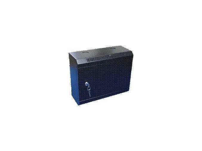 10" rack jednodílný 6U/140 DATACOM černý plech.dv.