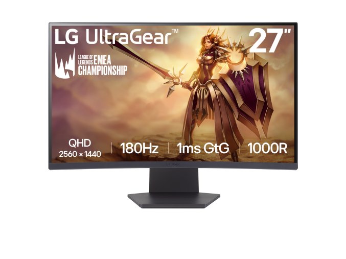 LG UltraGear/27GS60QC-B/27"/VA/QHD/180Hz/1ms/Black/2R