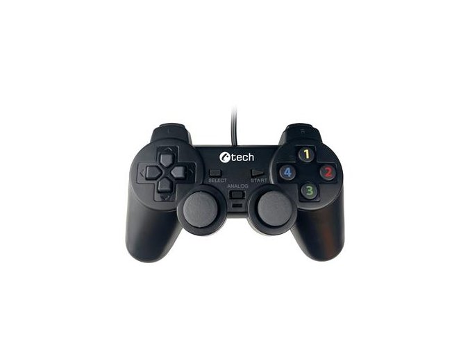 Gamepad C-TECH Callon pro PC/PS3, 2x analog, X-input, vibrační, 1,8m kabel, USB